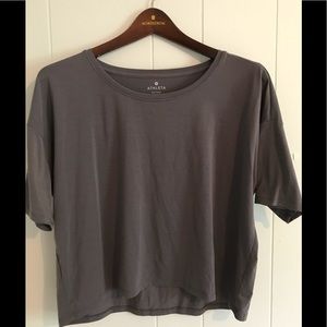 Athleta grey top crop